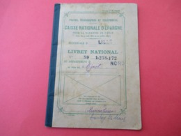 Livret D'Epargne/P T T / Caisse Nationale D'Epargne/Livret National/Département Du Nord/LILLE/Mignot/1943   VPN287 - Unclassified