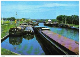 Carte Postale  59. Arleux  Quai De La Batellerie  Péniches Trés Beau Plan - Arleux