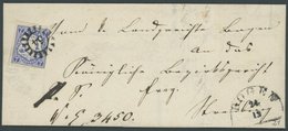 BAYERN 21b BRIEF, 1868, 7 Kr. Dunkelultramarin Auf Doppelt Verwendeter Briefhülle Mit MR-Stempel 54 (Bogen), Pracht, Gep - Other & Unclassified