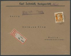 BAYERN 99I BRIEF, 1916, 30 Pf. Friedensdruck, Einzelfrankatur Auf Orts-Einschreibbrief NAILA, Pracht - Sonstige & Ohne Zuordnung