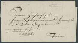PREUSSEN BITBURG, L1 Auf Brief (1815) Nach Trier, Pracht - Vorphilatelie
