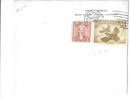 2 Timbres CUBA Dont "AEREO 30" - Cartas & Documentos