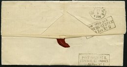 BAHNPOST Itzehoe-Elmshorn, R3 Als Ankunftsstempel Auf Brief Nach Oldesloe Von 1866, Pracht - Maschinenstempel (EMA)