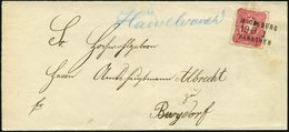 BAHNPOST DR 41 BRIEF, Magdeburg-Hannover, L3 Und Handschriftlich HÄMELMARK Auf Brief Mit 10 Pf. Karmin Von 1881, Pracht - Macchine Per Obliterare (EMA)