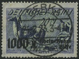 Dt. Reich 260 O, 1923, 20 M. Rhein- Und Ruhrhilfe, Feinst (Zahnmängel), Gepr. Winkler, Mi. 110.- - Gebraucht