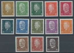 Dt. Reich 410-22 **, 1928, Reichspräsidenten, Postfrischer Prachtsatz, Signiert Schlegel Und Fotoattest H.G. Schlegel: D - Used Stamps