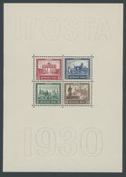 Dt. Reich Bl. 1 **, 1930, Block IPOSTA, Postfrisch, Unsigniert, Fotoattest H.D. Schlegel: Das Prüfstück Weist Rückseitig - Used Stamps