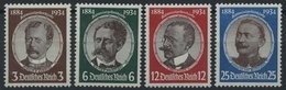 Dt. Reich 540-43 **, 1934, Kolonialforscher, Prachtsatz, Mi. 190.- - Altri & Non Classificati