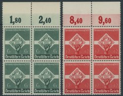 Dt. Reich 571/2x VB **, 1935, Reichsberufswettkampf In Oberrandviererblocks, Postfrisch, Pracht, Mi. 100.- - Otros & Sin Clasificación