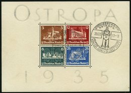 Dt. Reich Bl. 3 O, 1935, Block OSTROPA, Sonderstempel, Pracht, Mi. 1100.- - Otros & Sin Clasificación