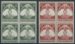 Dt. Reich 586/7 VB **, 1935, Nürnberger Parteitag In Viererblocks, Postfrisch, Pracht, Mi. 100.- - Altri & Non Classificati