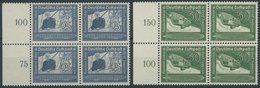 Dt. Reich 669/70 VB **, 1935, Graf Zeppelin In Randviererblocks, Postfrisch, Pracht, Mi. 220.- - Other & Unclassified