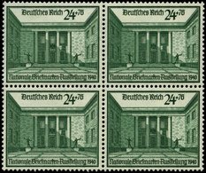 Dt. Reich 743 VB **, 1940, 24 Pf. Briefmarkenausstellung Im Viererblock, Pracht, Mi. 144.- - Otros & Sin Clasificación