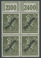 DIENSTMARKEN D 76I **, 1923, 30 M. Schwärzlicholivgrau Mit Plattenfehler 3 In Der Wertangabe 30 In Der Mitte Gebrochen,  - Servizio