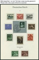 SAMMLUNGEN O,* , 1933-45, Sauberer, überwiegend Gestempelter Sammlungsteil Mit Mittleren Ausgaben, Fast Nur Pracht, Mi.  - Used Stamps