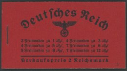 ZUSAMMENDRUCKE MH 36.2 **, 1936, Markenheftchen Hindenburg, Pracht, Mi. 450.- - Zusammendrucke