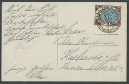 ZEPPELINPOST 19C BRIEF, 1919, Luftschiff Bodensee, Poststempel Friedrichshafen, Dazu Blankokarte Mit Bordpoststempel, 2  - Correo Aéreo & Zeppelin