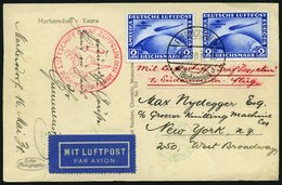 ZEPPELINPOST 57N BRIEF, 1930, Südamerikafahrt, Tagesstempel, Fr`hafen-Lakehurst, Prachtkarte - Correo Aéreo & Zeppelin
