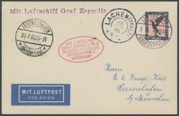 ZEPPELINPOST 75 BRIEF, 1930, Pfalzfahrt, Bordpost Der Hin-und Rückfahrt, Prachtkarte - Airmail & Zeppelin