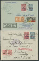 ZEPPELINPOST 125C BRIEF, 1931, 1. Südamerikafahrt, Brasilianische Post, 2 Briefe Mit Jeweils Beiden Zeppelinmarken, Best - Correo Aéreo & Zeppelin