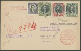 ZEPPELINPOST 193 BRIEF, 1932, 8. Südamerikafahrt Mit Unbekanntem Chilenischen Sonderbestätigungsstempel, Einschreiben, P - Airmail & Zeppelin