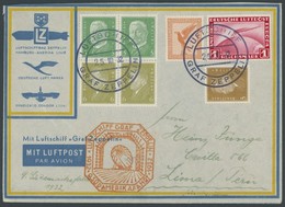 ZEPPELINPOST 195Ab BRIEF, 1932, 9. Südamerikafahrt, Bordpost Hinfahrt, Prachtbrief - Airmail & Zeppelin