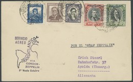 ZEPPELINPOST 199C BRIEF, 1932, 9. Südamerikafahrt, Chilenische Post, Mit Argentinischem Sonderbestätigungsstempel, Gepr. - Airmail & Zeppelin