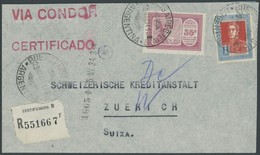 ZEPPELINPOST 248I BRIEF, 1934, 1. Südamerikafahrt, Argentinische Post, Argentinien-Europa, Einschreibbrief, Feinst (zwei - Airmail & Zeppelin