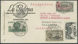 ZEPPELINPOST 429D BRIEF, 1936, 6. Nordamerikafahrt, Mexikanische Post, Firmen-Bedarfsbrief Nach Duisburg, Feinst - Airmail & Zeppelin