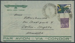 ZEPPELINPOST 448 BRIEF, 1936, 20. Südamerikafahrt, Brasilianische Post, Von Passagier Nach Ankunft Für Rückfahrt Geschri - Correo Aéreo & Zeppelin