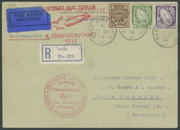 ZULEITUNGSPOST 189B BRIEF, Irland: 1932, 8. Südamerikafahrt, Anschlussflug Ab Berlin, Einschreibbrief, Pracht, Gepr. Hil - Airmail & Zeppelin