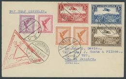 ZULEITUNGSPOST 238E BRIEF, Luxemburg: Chicagofahrt, Anschlußflug Ab Berlin, Deutsch/luxemburgische Frankatur, Prachtbrie - Airmail & Zeppelin