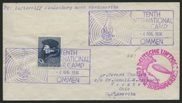ZULEITUNGSPOST 428 BRIEF, Niederlande: 1936, 6. Nordamerikafahrt, Prachtbrief, Gepr. Aisslinger - Airmail & Zeppelin
