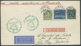 ZULEITUNGSPOST 286 BRIEF, Schweden: 1934, Weihnachtsfahrt, Prachtbrief - Airmail & Zeppelin