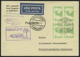 ZULEITUNGSPOST 129 BRIEF, Ungarn: 1931, 2. Südamerikafahrt, Prachtkarte - Airmail & Zeppelin
