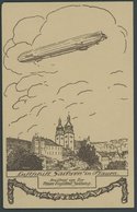 ALTE ANSICHTSKARTEN 1913, Luftschiff Sachsen In Plauen, Sonderkarte Der Neuen Vogtländ. Zeitung, Gebraucht, Feinst - Otros & Sin Clasificación