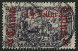 DP CHINA 36B O, 1905, 11/2 D. Auf 3 M., Ohne Wz., Gezähnt B, Pracht, Mi. 60.- - China (oficinas)