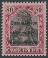 MARIENWERDER 19 *, 1920, 80 Pf. Karminrot/braunschwarz Auf Rosa, Falzrest, Pracht, Gepr. Bock, Mi. 90.- - Other & Unclassified