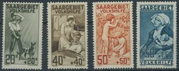 SAARGEBIET 104-07 **, 1926, Pflegedienste I, Postfrischer Prachtsatz, Mi. 130.- - Other & Unclassified