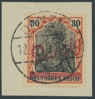FREIE STADT DANZIG 37 BrfStk, 1920, 30 Pf. Kleiner Innendienst, Prachtbriefstück, Gepr. Kniep, Mi. (110.-) - Other & Unclassified