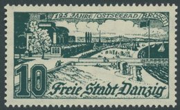 FREIE STADT DANZIG 259a **, 1935, 10 Pf. Schwarzopalgrün, Postfrisch, Pracht, Mi. 90.- - Other & Unclassified