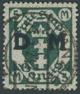 DIENSTMARKEN D 24Y O, 1922, 5 M. Schwärzlichopalgrün, Wz. Liegend, Pracht, Gepr. Soecknick Und Infla, Mi. 320.- - Other & Unclassified