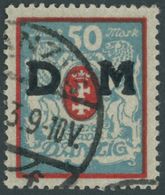 DIENSTMARKEN D 33X O, 1923, 50 M. Rot/mittelgrünlichblau, Wz. 3X, Zeitgerechte Entwertung, Pracht, Kurzbefund Soecknick, - Altri & Non Classificati