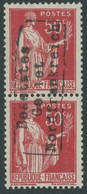 DÜNKIRCHEN 2I/II **, 1940, 50 C. Rot Im Senkrechten Paar (Urmarke Type II), Postfrisch, Pracht, Gepr. Krischke Und Fotoa - Occupazione 1938 – 45