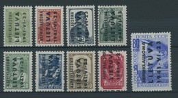 ALEDSCHEN 1-9 **, 1941, Werktätige, Postfrischer Prachtsatz, 2 K. Kurzbefund Huylmans, Mi. 220.- - Occupation 1938-45