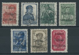 TELSCHEN 1-7II O, 1941, Werktätige, Type II, Prachtsatz, Gepr. Huylmans, Mi. 600.- - Ocupación 1938 – 45