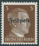 FELDPOSTMARKEN 17z **, 1945, 3 Pf. Ruhrkessel, Senkrechte Gummiriffelung, Postfrisch, Pracht, Mi. 70.- - Besetzungen 1938-45