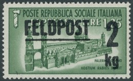 FELDPOSTMARKEN ** , Italien: 1944, 1.25 L. Dom Palermo Mit Aufdruck Feldpost 2 Kg, Postfrisch, Pracht, Gepr. Pickenpack - Besetzungen 1938-45
