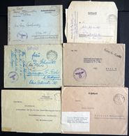 FELDPOST II. WK BELEGE 1941/44, Deutsche Truppenübungsplätze: 6 Verschiedene Interessante Feldpostbelege Aus Dallersheim - Besetzungen 1938-45