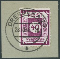 OST-SACHSEN 50F BrfStk, 1945, 40 Pf. Klotzsche, Gezähnt L 11, Prachtbriefstück, Fotoattest Ströh (für Ehemaligen Brief), - Sonstige & Ohne Zuordnung